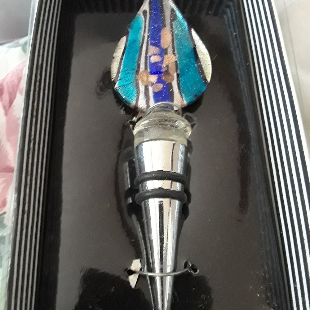 Blown Glass Bottle Stopper New